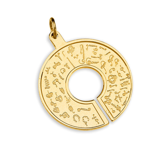 BioGeometry Biosignatures Pendant – Gold Plated – Pendant Only (Chain Not Included)