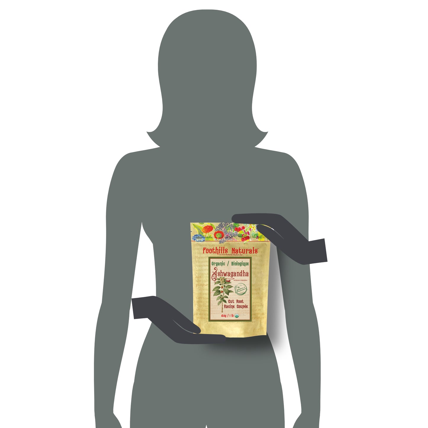 Ashwagandha Root Organic, Cut (Withania somnifera)