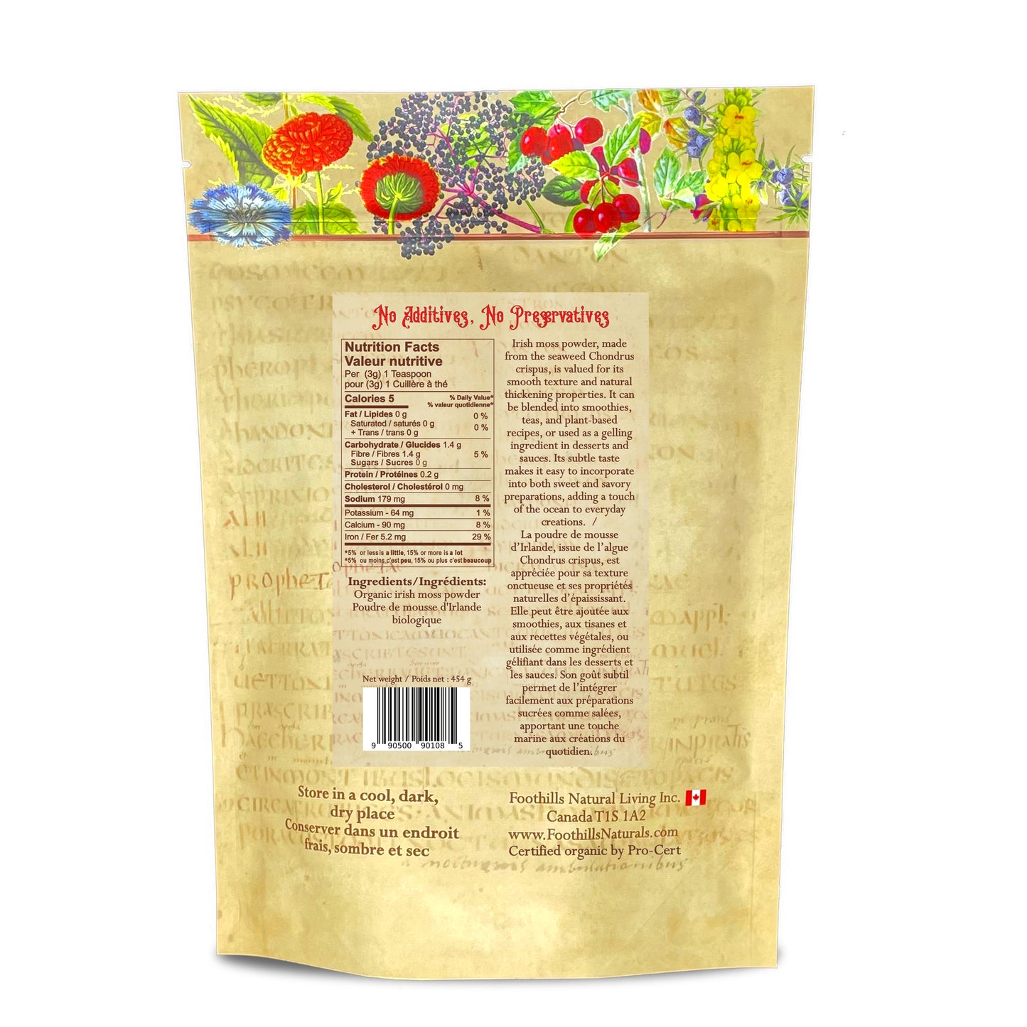 Organic Irish Moss (Chondrus crispus) – Cut & Powder – Canadian Harvested Sea Moss