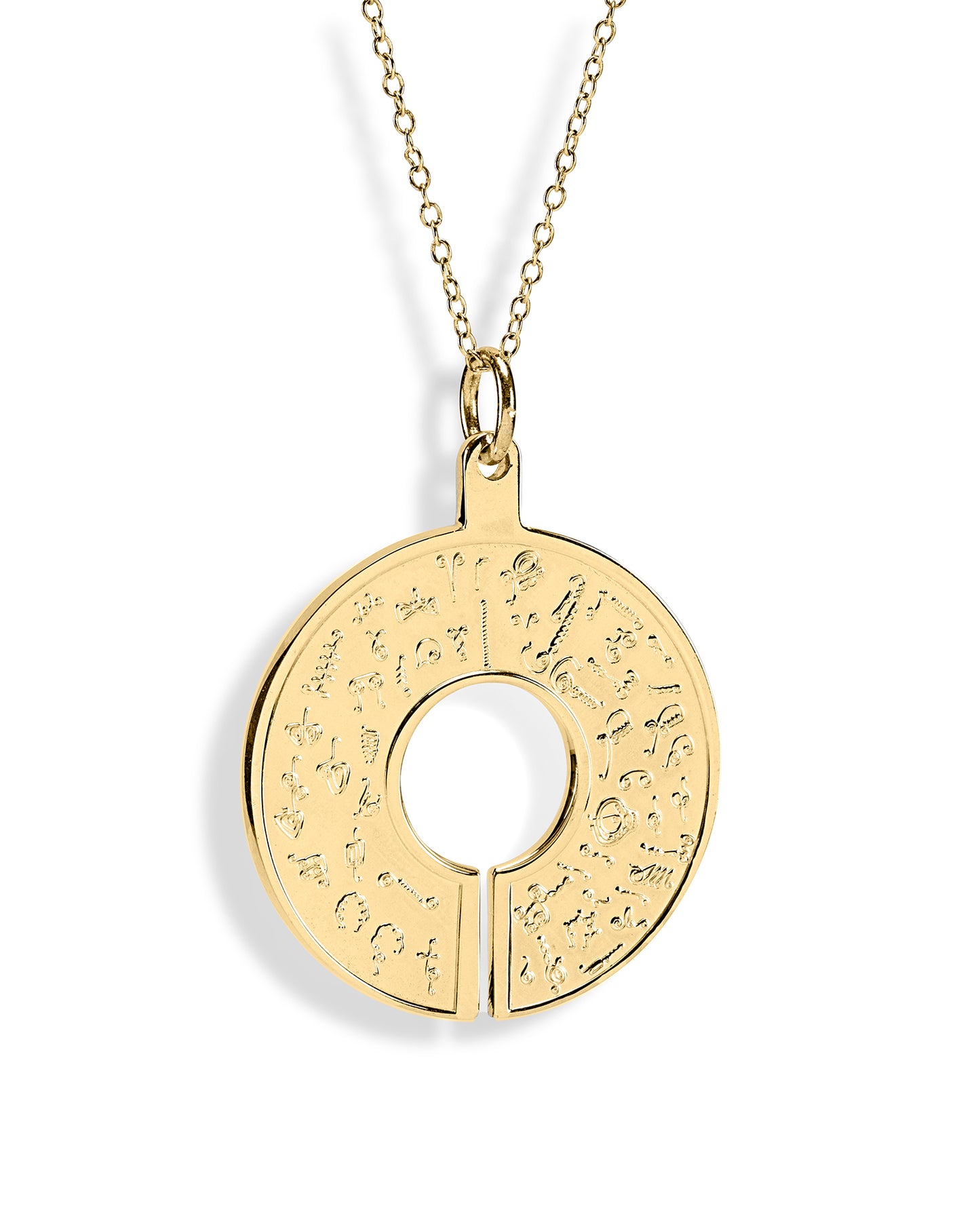 BioGeometry Biosignatures Pendant – Gold Plated – Pendant Only (Chain Not Included)
