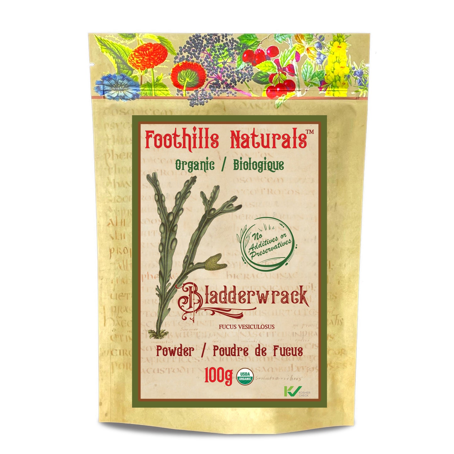 Bladderwrack Powder, Organic - Canadian