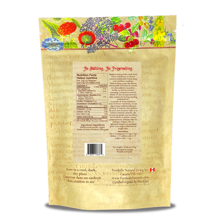 Bladderwrack Powder, Organic - Canadian