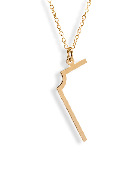 BioGeometry L90 Pendant – Gold Plated (Chain not Included) – Energy Balancing Pendant Jewelry