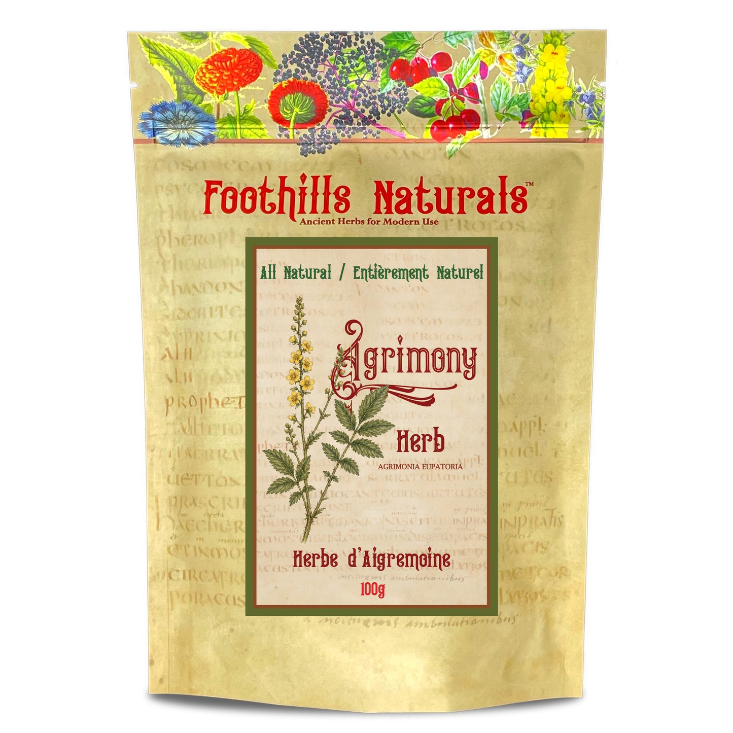 Agrimony Herb (Agrimonia eupatoria) – Dried Herb for Tea & Herbal Infusions
