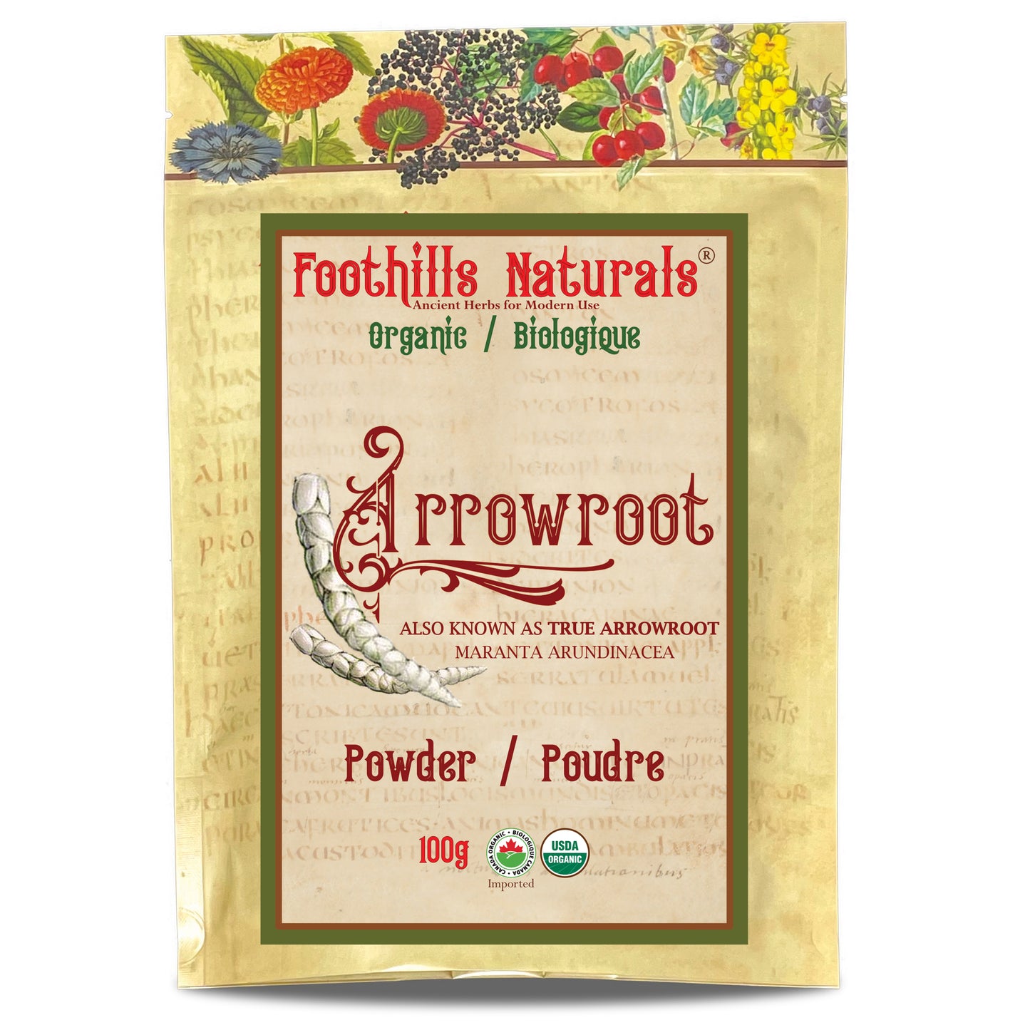 Arrowroot Organic True Arrowroot - Starch, Flour