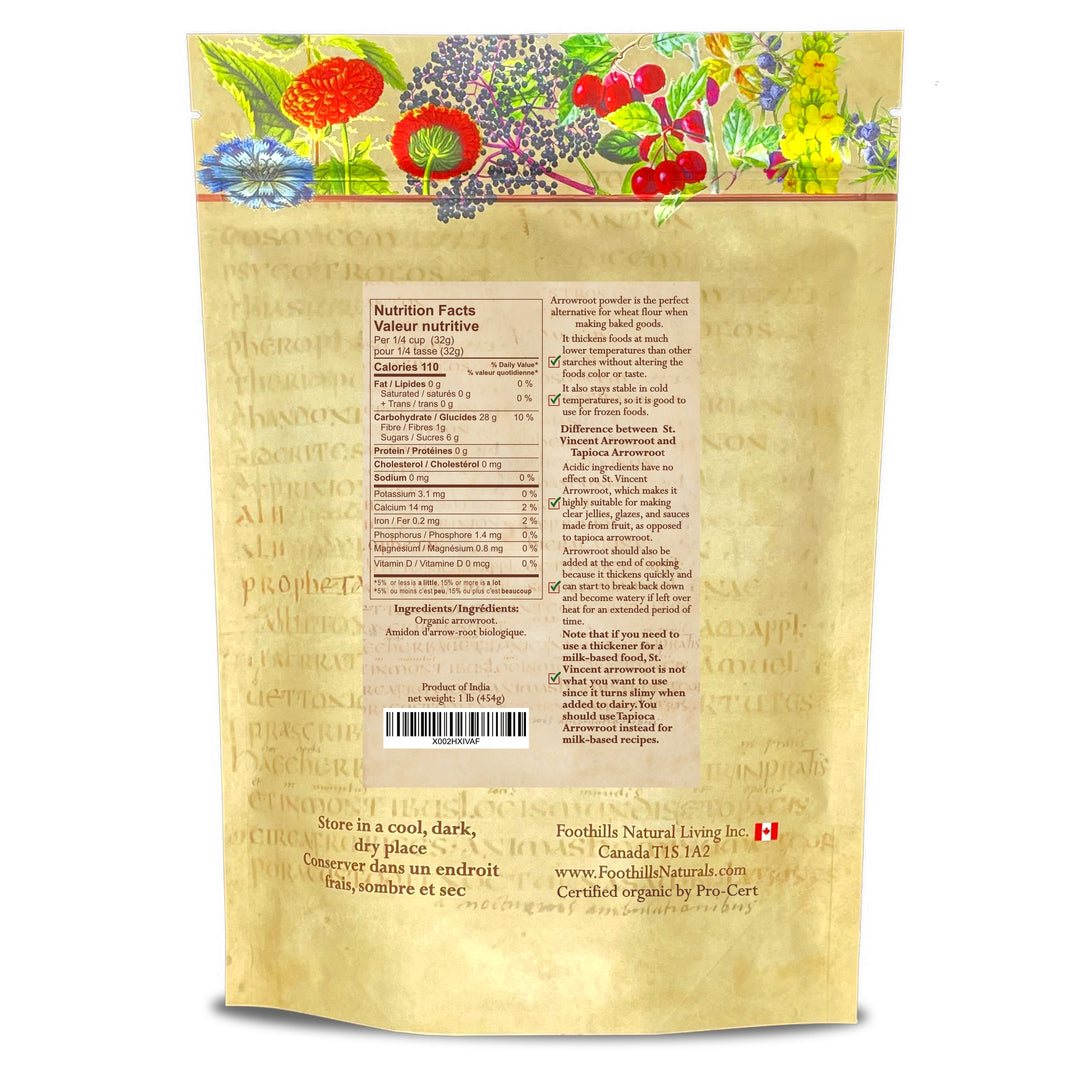 Arrowroot Organic True Arrowroot - Starch, Flour