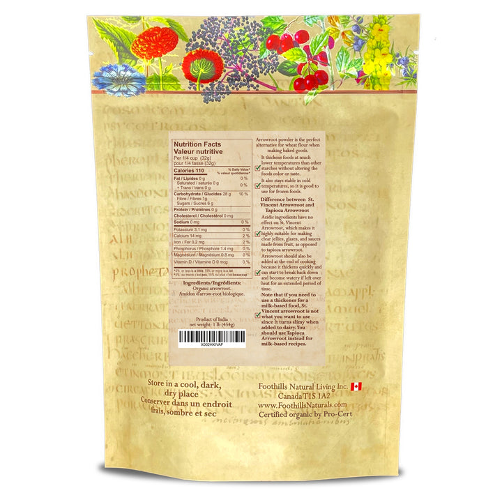 Arrowroot Organic True Arrowroot - Starch, Flour