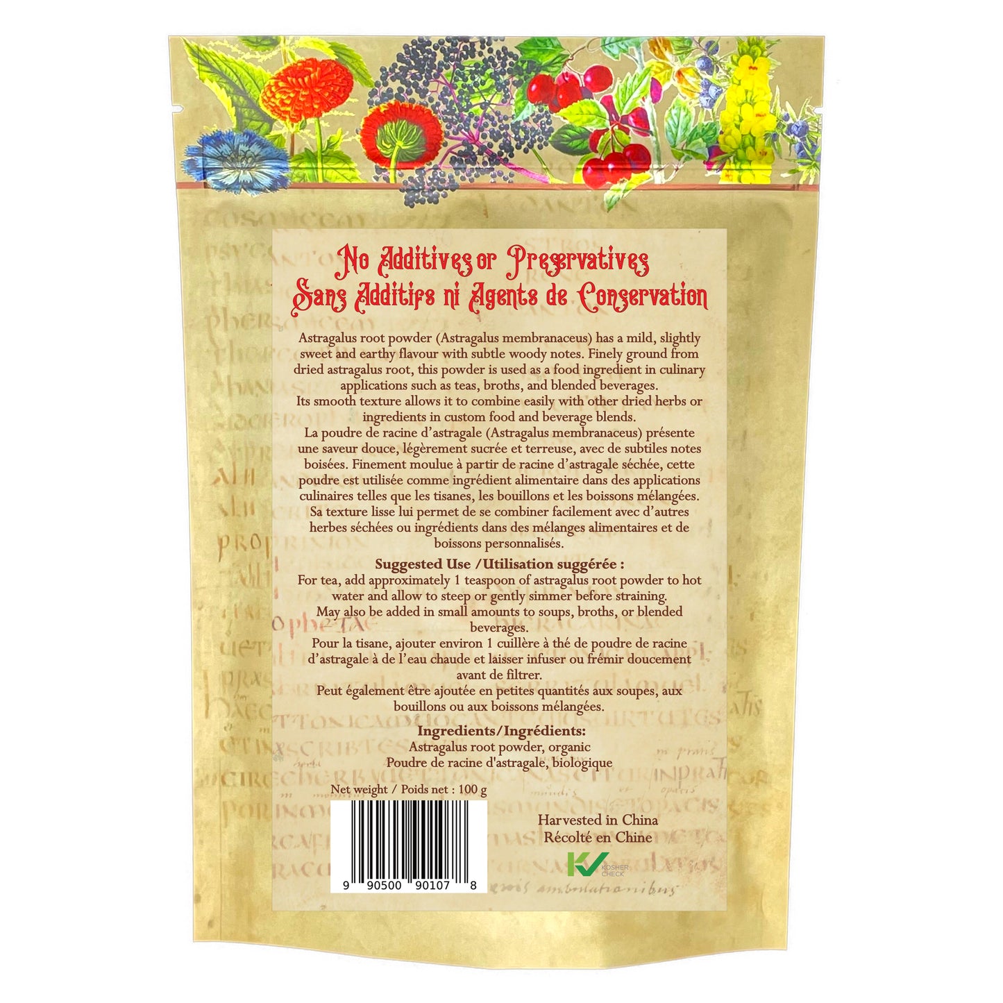 Astragalus Root Organic - Powder