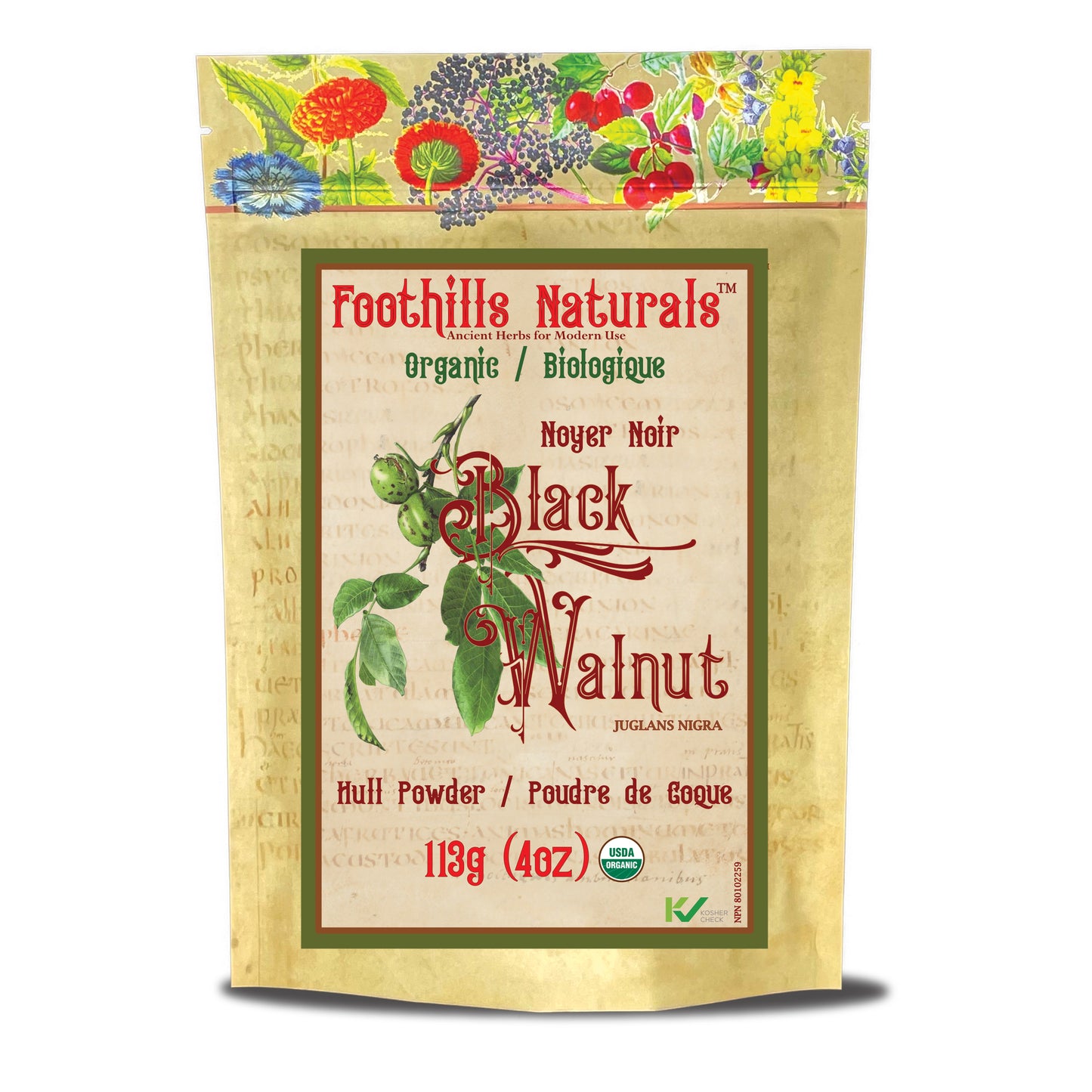 Black Walnut Hull Powder - Organic