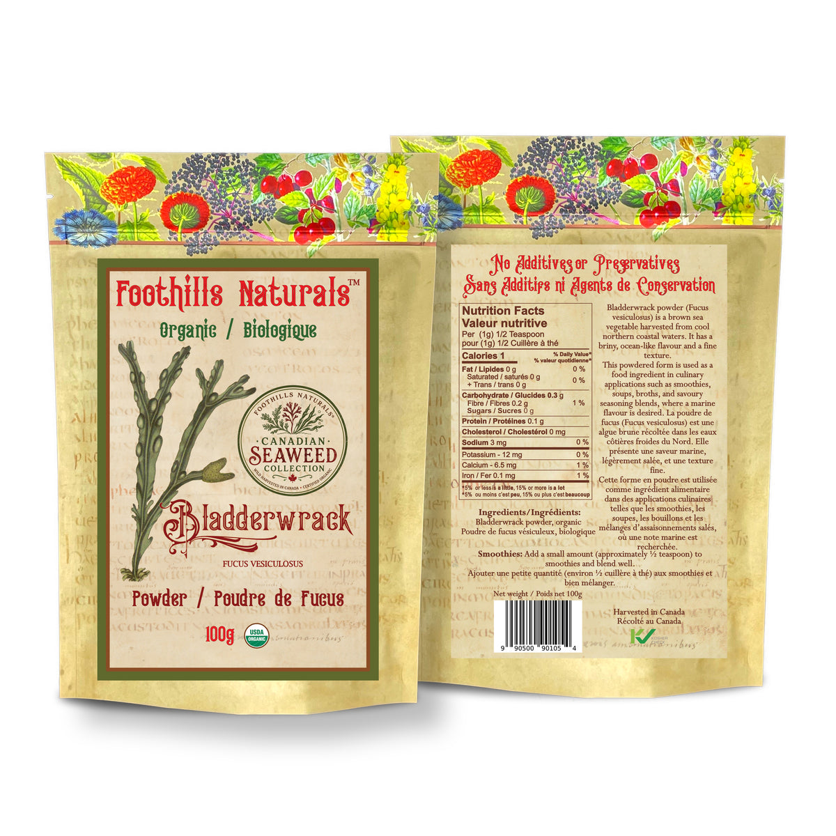 Organic Canadian Seaweeds - Kelp, Irish Moss, Purple Sea Moss, Oarweed, Dulse, Bladderwrack