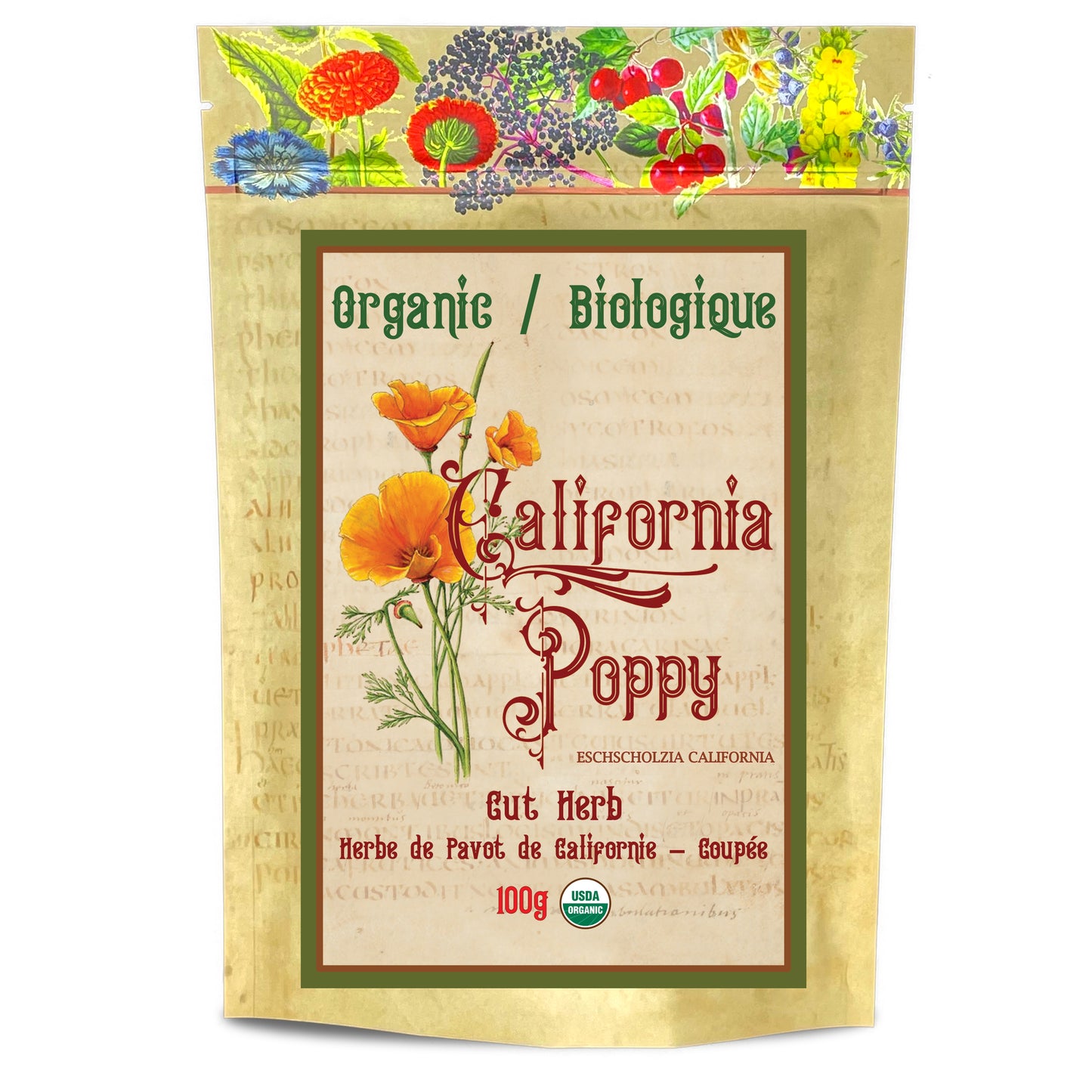 Inner Harmony Botanical Herbal Tea Bundle with Nettle, Marshmallow Leaf, Damiana, California Poppy, Rosehips and Rose Petals