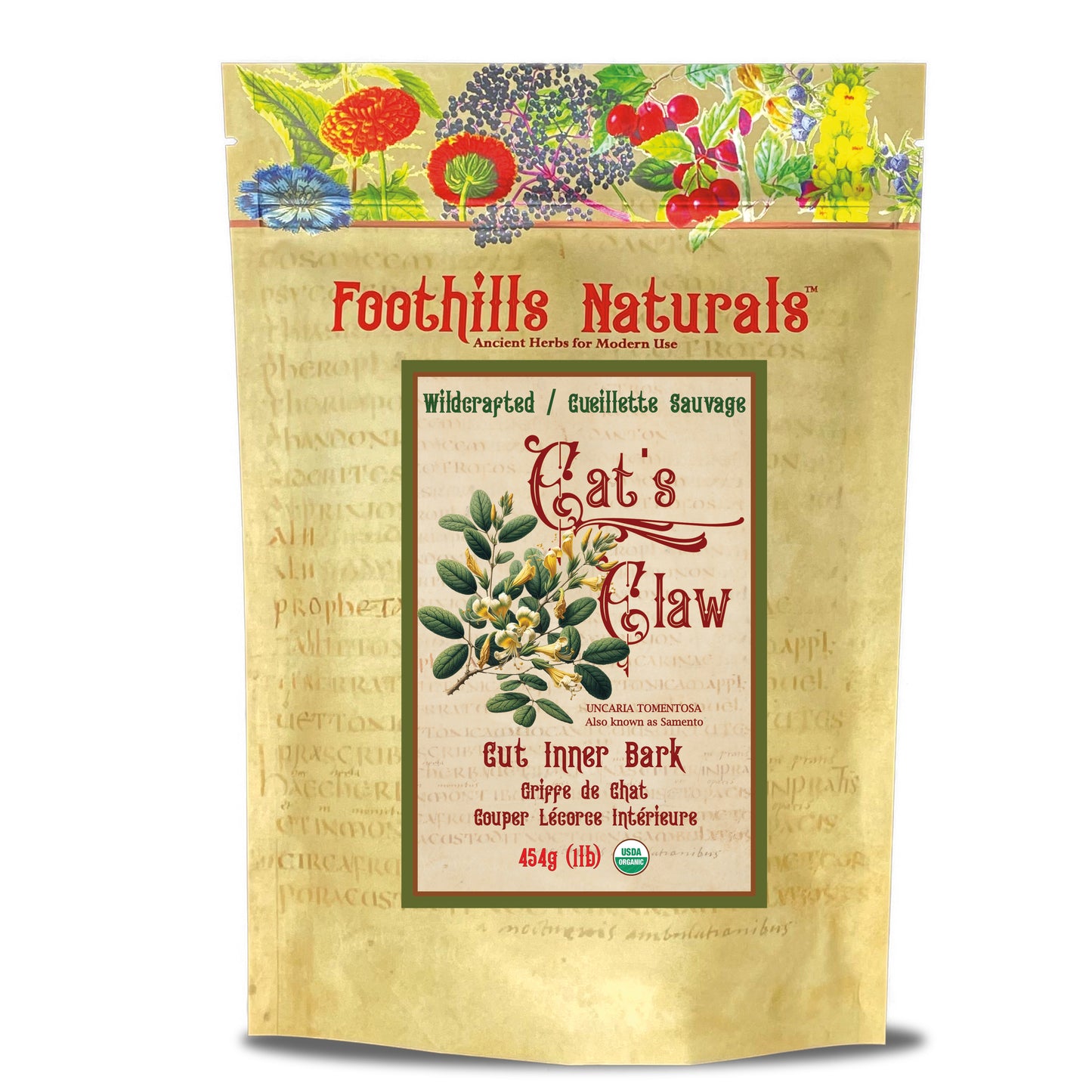 Cat’s Claw Inner Bark Cut, Samento (Uncaria tomentosa) – Wildcrafted - Herbal Tea & Decoction Botanical