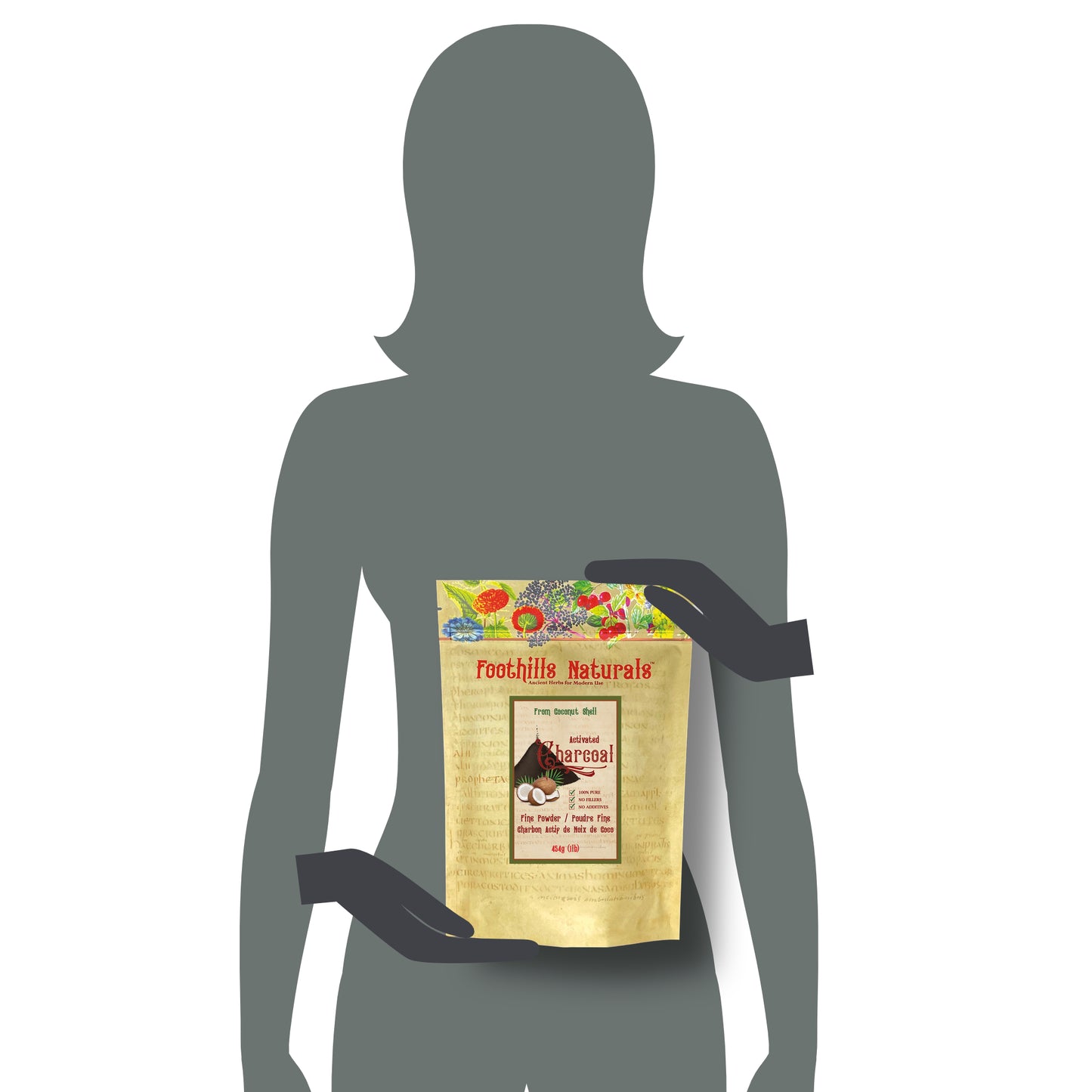 Coconut Activated Charcoal Powder – Food Grade 454g (1 lb)