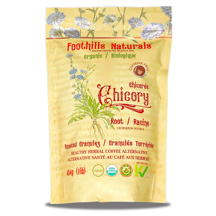 Chicory Root Roasted Granules Organic – Herbal Coffee Alternative, Caffeine-Free, Only 1 Ingredient