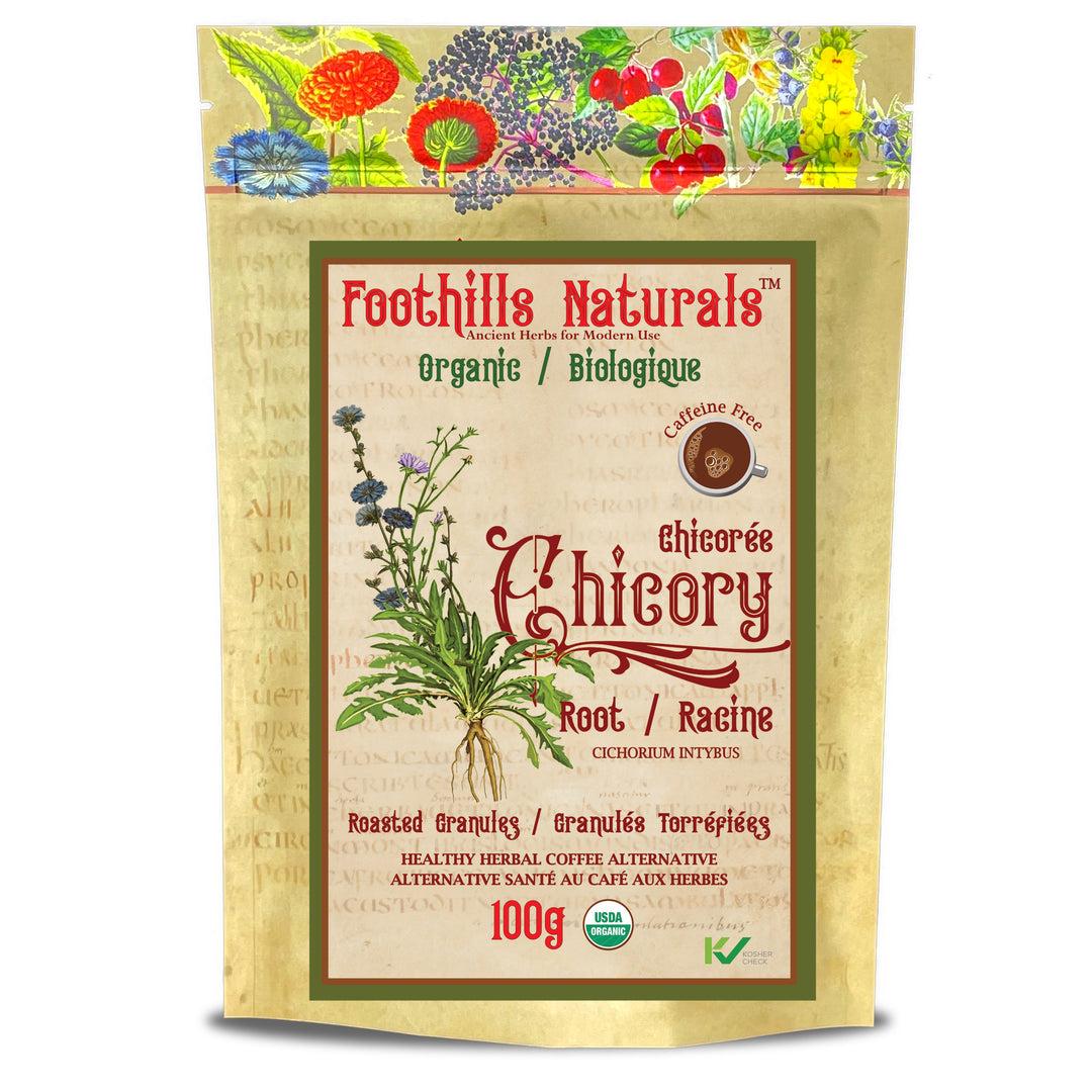 Chicory Root Roasted Granules Organic – Herbal Coffee Alternative, Caffeine-Free, Only 1 Ingredient