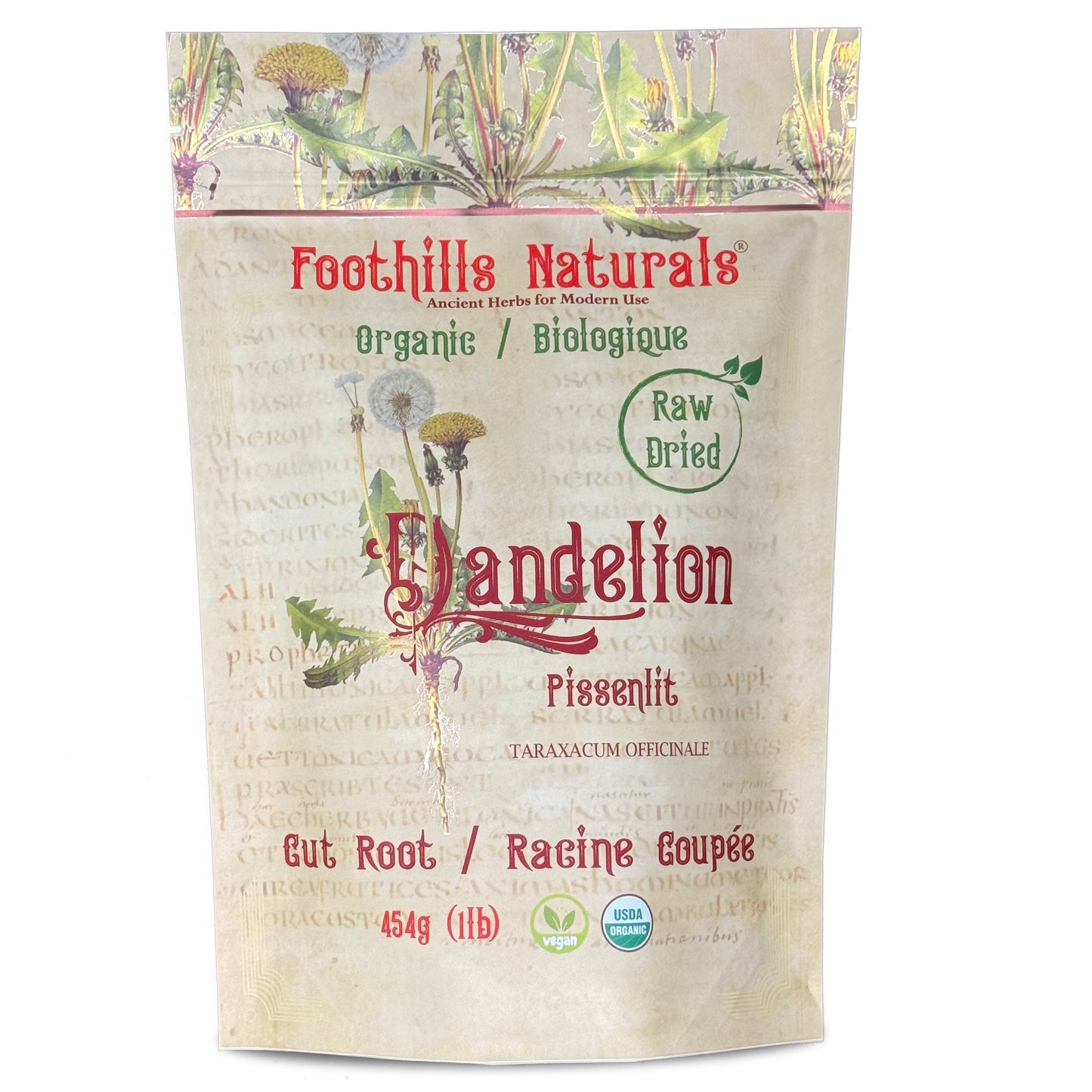 Organic Dandelion Root – Cut (Taraxacum officinale)