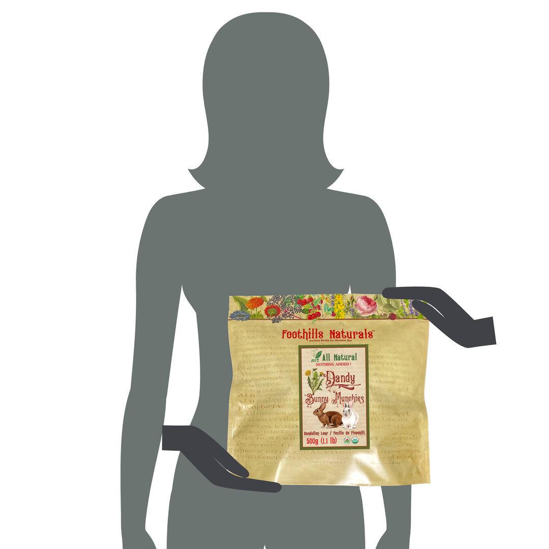 Dandelion Leaf Organic Dandy Bunny Munchies - 500g Pure