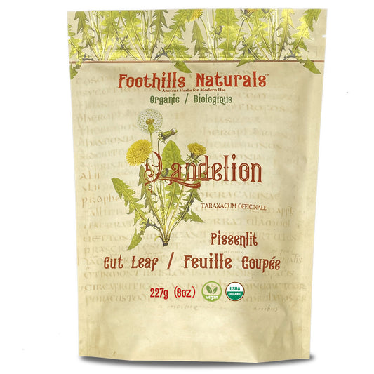 Organic Dandelion Leaf Cut (Taraxacum officinale) – Dried Herb for Tea & Culinary Use