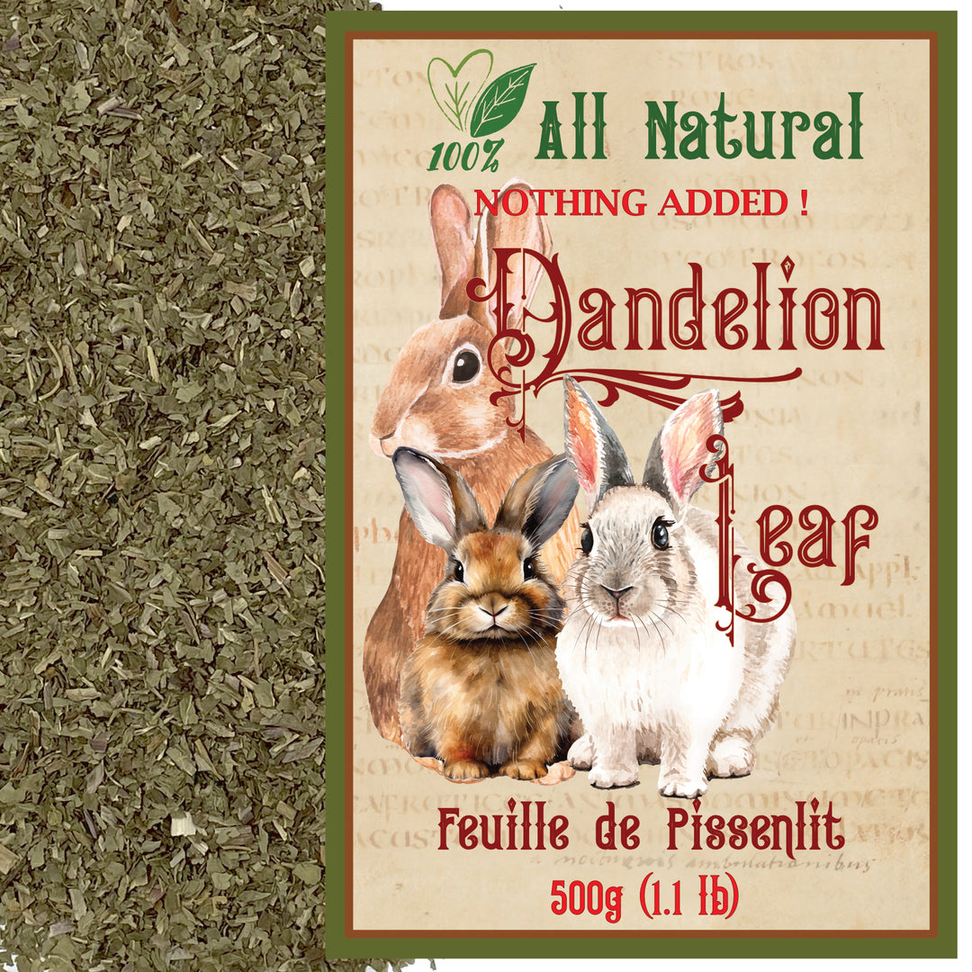 Dandelion Leaf Organic Dandy Bunny Munchies - 500g Pure