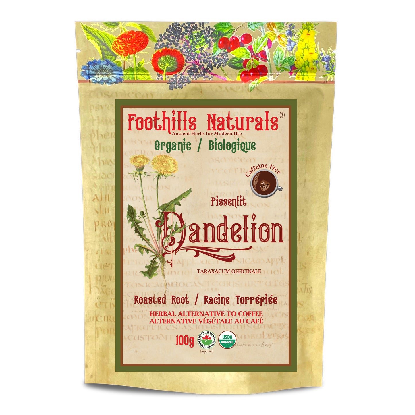 Dandelion Root Roasted, Organic