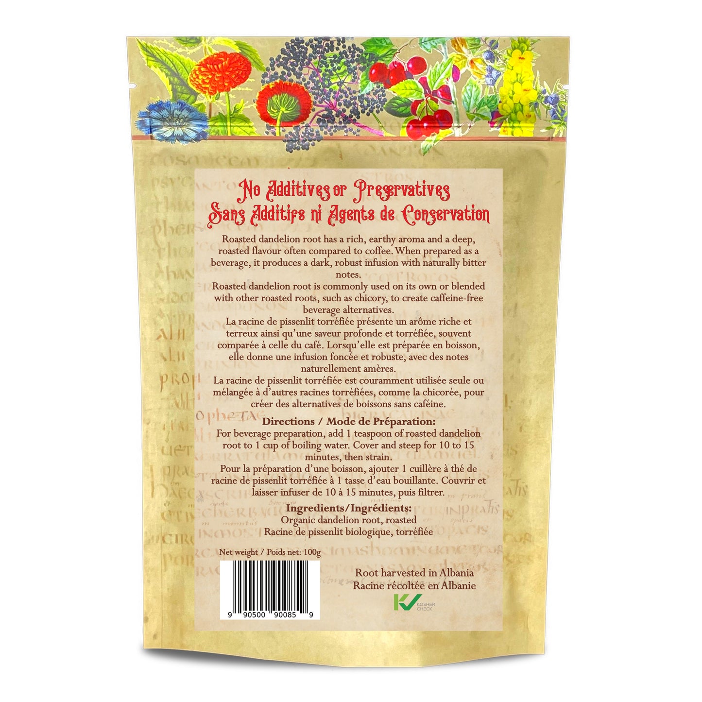 Dandelion Root Roasted, Organic