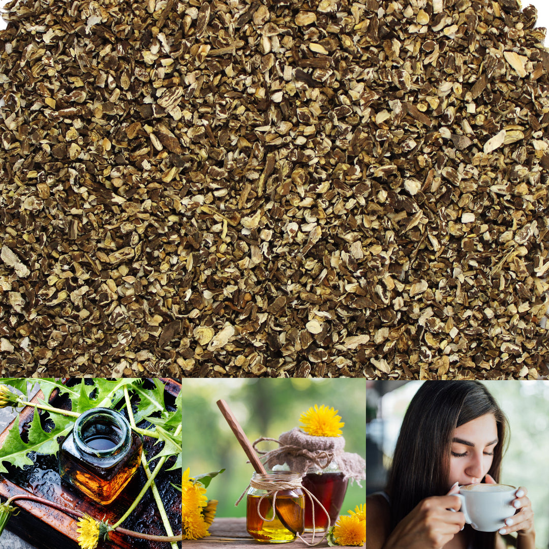 Dandelion Root Organic - Raw Dried, Cut