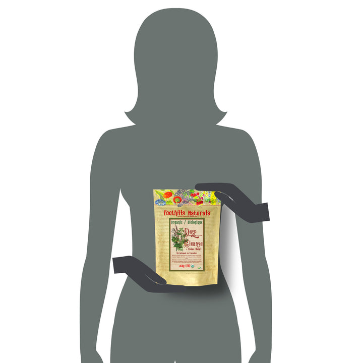 Deep Cleanse Tea Essiac Formula Organic - 1 Pound (454g) Traditional 4 Herb Recipe -  400+ Servings
