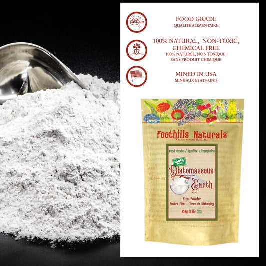 Food Grade Diatomaceous Earth Powder – Uncalcined – Fine Natural Silica Powder