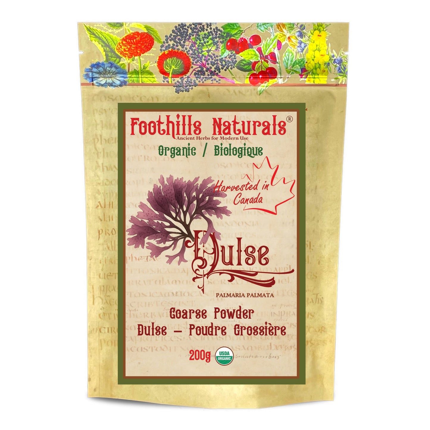 Organic Dulse Coarse Powder (Palmaria palmata) – Canadian Harvest Sea Vegetable for Cooking & Seasoning