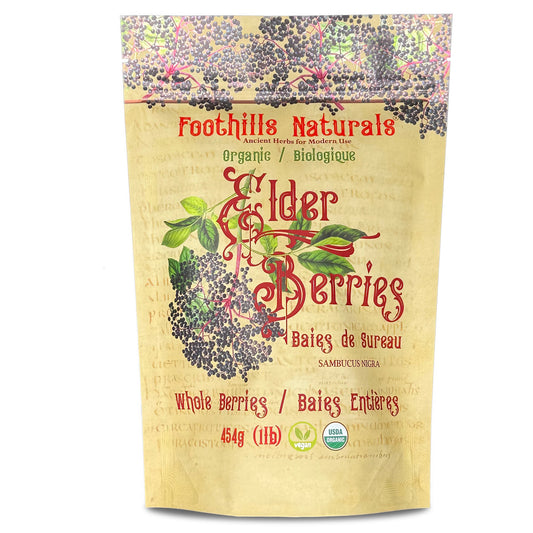 Organic Elderberries – Whole (Sambucus nigra)