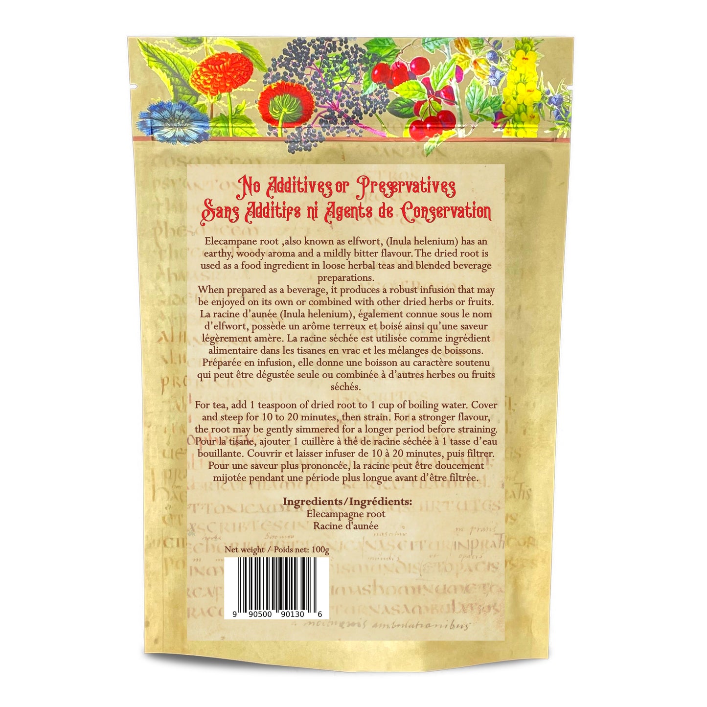 Elecampane Root, Cut