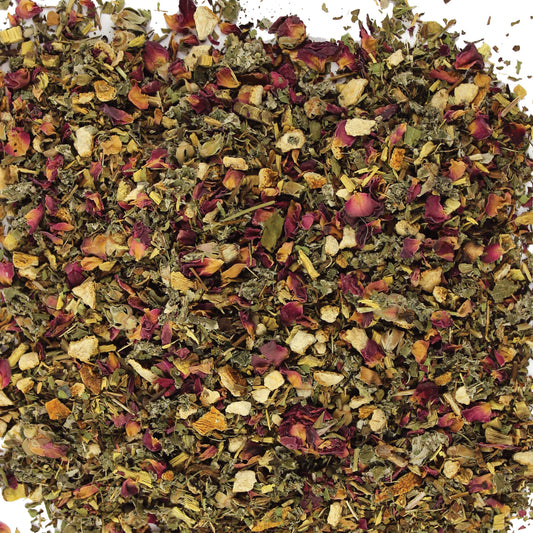 Fairy Morning Herbal Tea Blend – Organic – Licorice, Spearmint, Orange Peel, Rose & Cinnamon