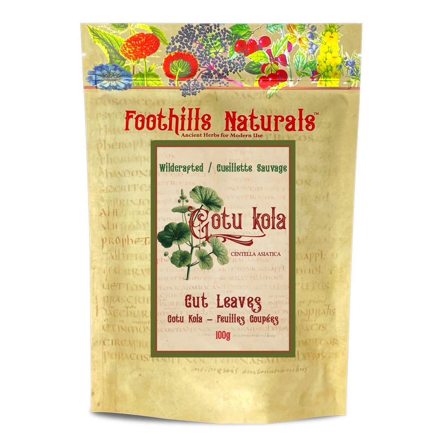 Gotu Kola Cut Herb (Centella asiatica) – Wildcrafted - Dried Herb for Tea & Infusions