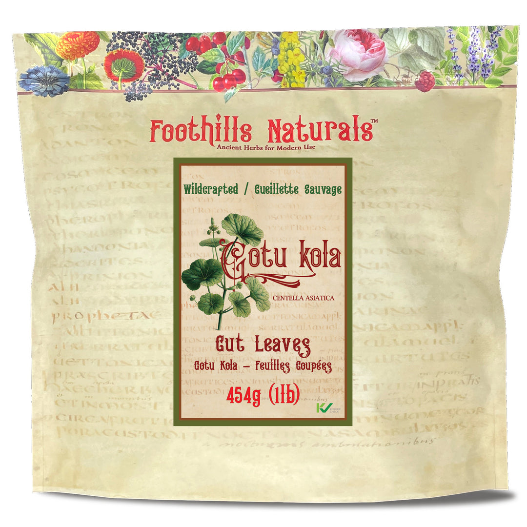 Gotu Kola Cut Leaves, Wildcrafted- Also Reffered as Brahmi