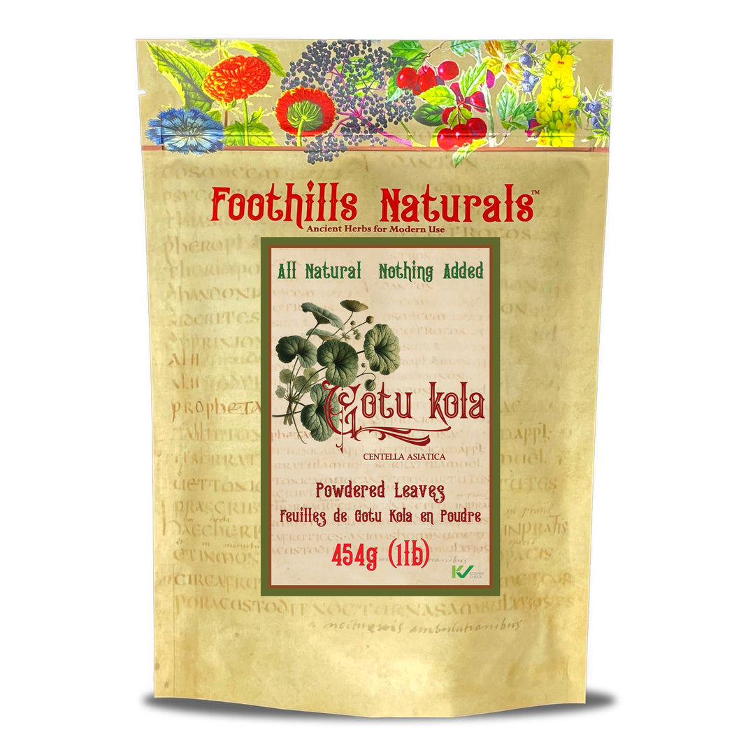 Gotu Kola Powder Leaves, Wildcrafted- Also Referred as Brahmi