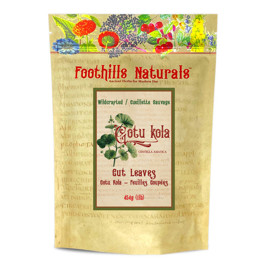 Gotu Kola Leaf Powder (Centella asiatica) – Wildcrafted – Finely Ground Botanical for Tea, Smoothies & Recipes