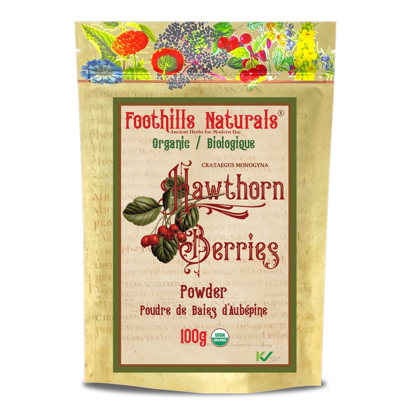 Hawthorn Berries Powder Organic