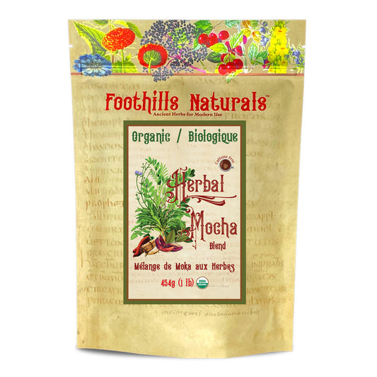 Organic Herbal Mocha Blend – Chicory, Carob, Cinnamon & Vanilla – Caffeine-Free Coffee Alternative