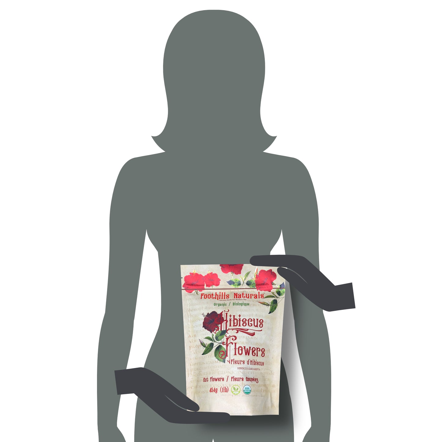 Organic Hibiscus Flowers – Cut (Hibiscus sabdariffa)