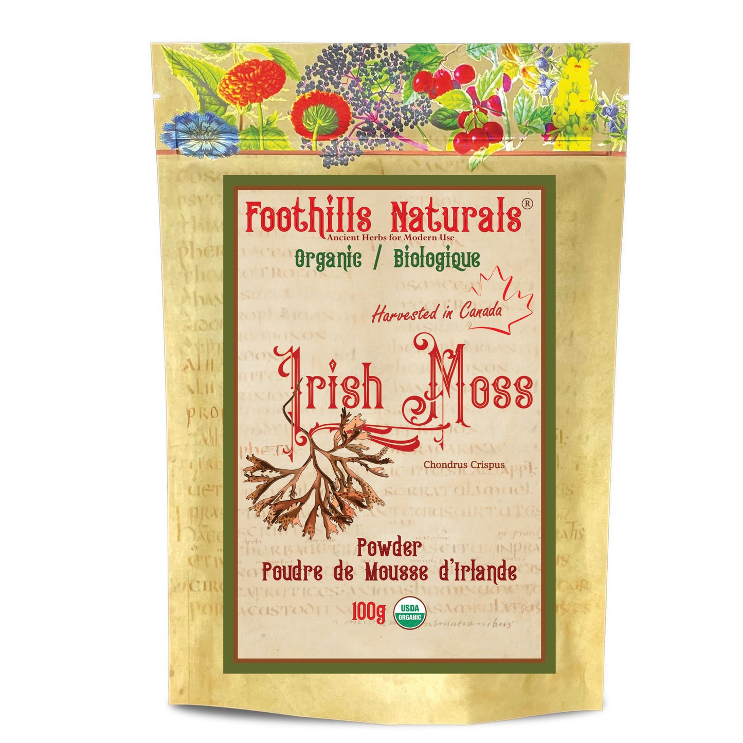 Organic Irish Moss (Chondrus crispus) – Cut & Powder – Canadian Harvested Sea Moss