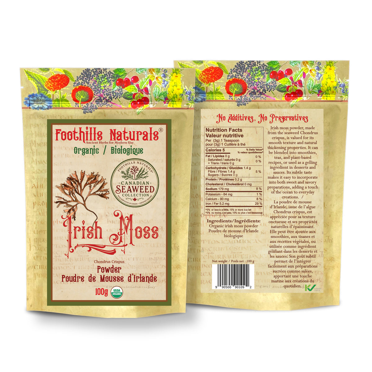 Organic Canadian Seaweeds - Kelp, Irish Moss, Purple Sea Moss, Oarweed, Dulse, Bladderwrack