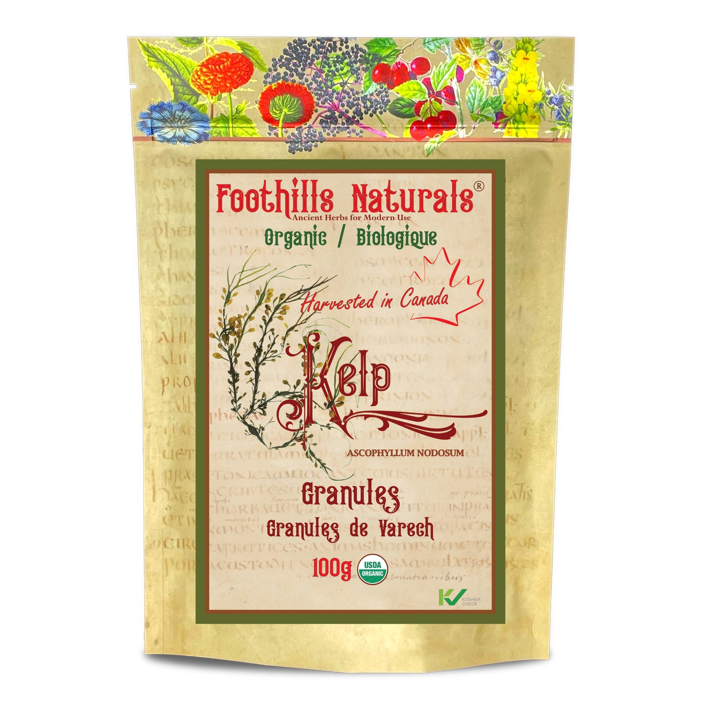 Organic Kelp Granules – Canadian (Ascophyllum nodosum)