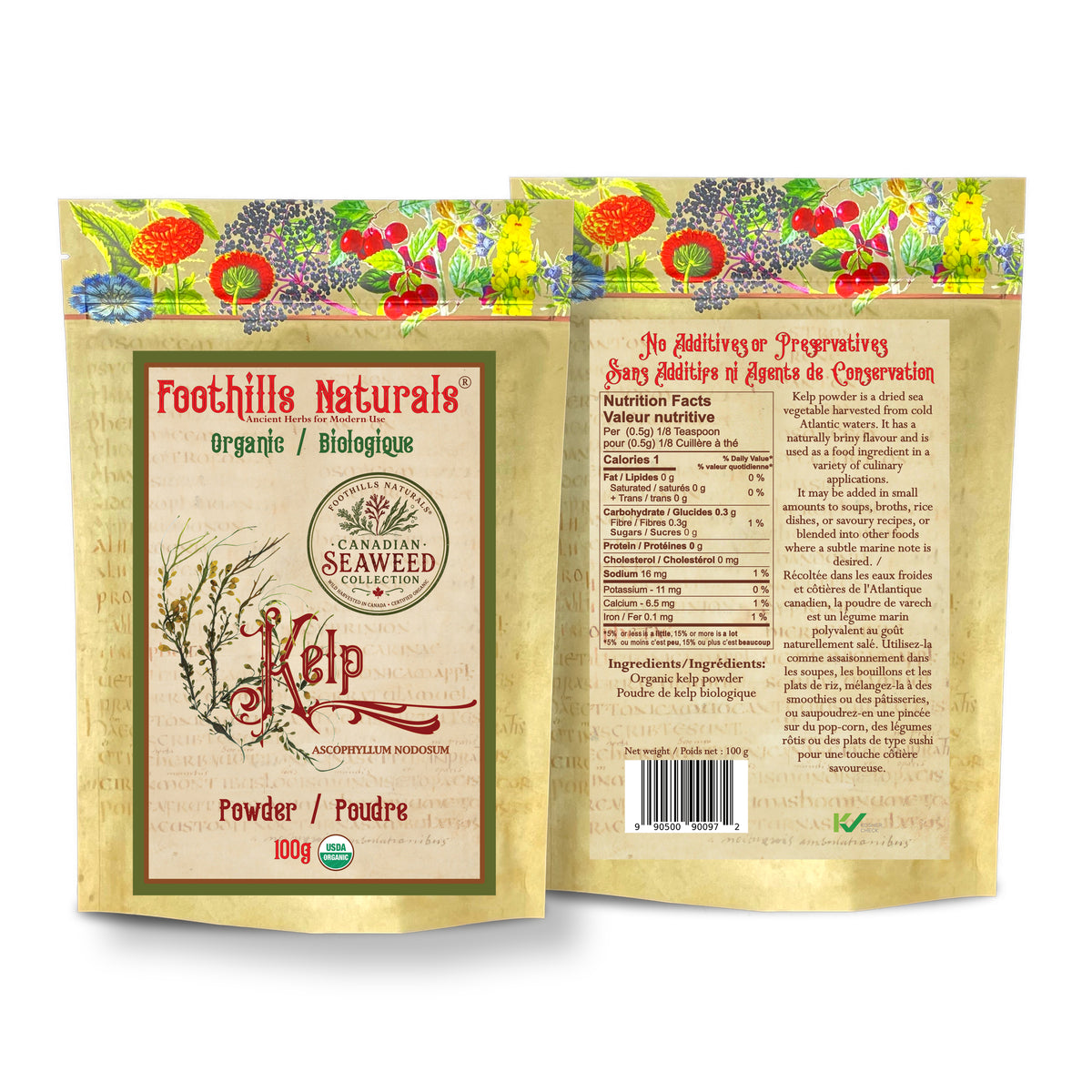 Organic Canadian Seaweeds - Kelp, Irish Moss, Purple Sea Moss, Oarweed, Dulse, Bladderwrack