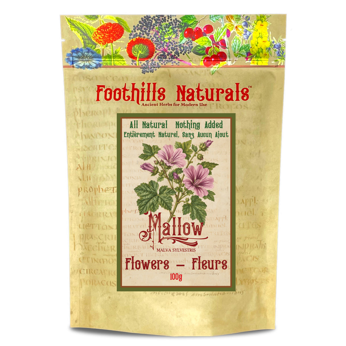 Mallow (Malva) Flowers – Whole (Malva sylvestris)