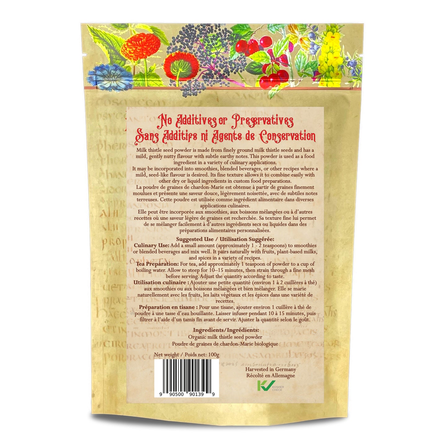 Milk Thistle Seed Powder Organic