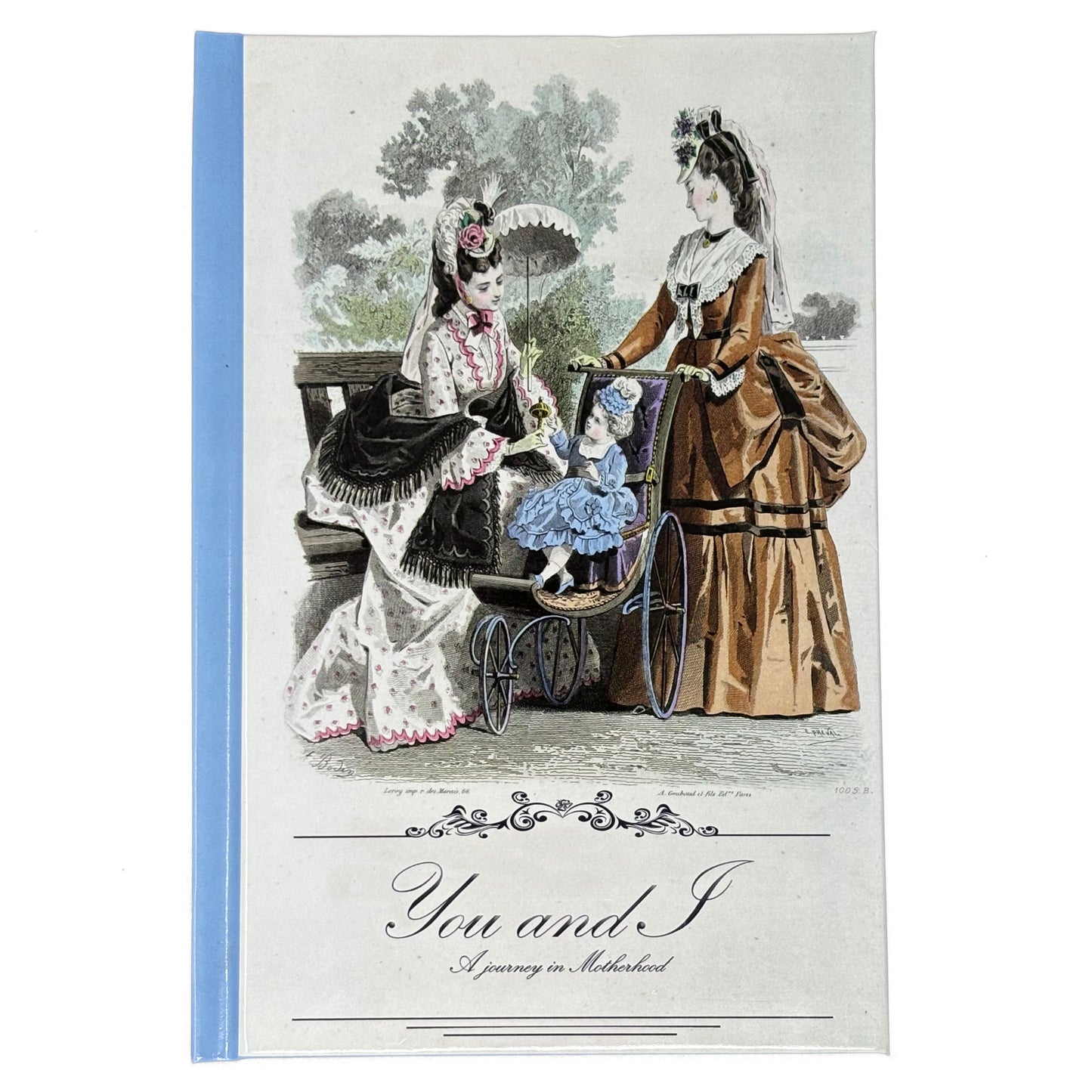 You and I – A Journey in Motherhood Journal – Luxury Keepsake Baby Memory Book with 100 Antique Mother & Child Illustrations