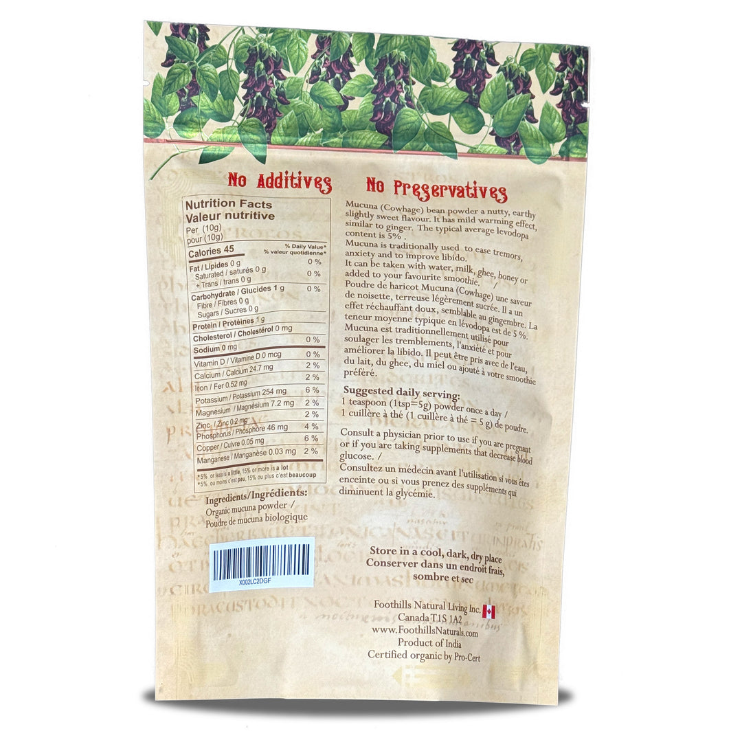 Mucuna Powder Organic - Velvet Bean No Additives Pure