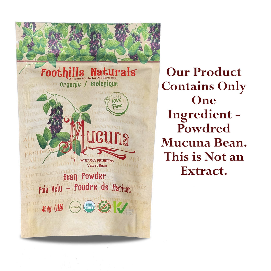 Mucuna Powder Organic - Velvet Bean No Additives Pure