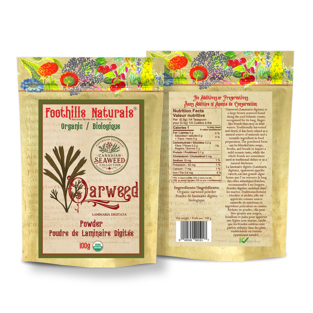 Organic Canadian Seaweeds - Kelp, Irish Moss, Purple Sea Moss, Oarweed, Dulse, Bladderwrack