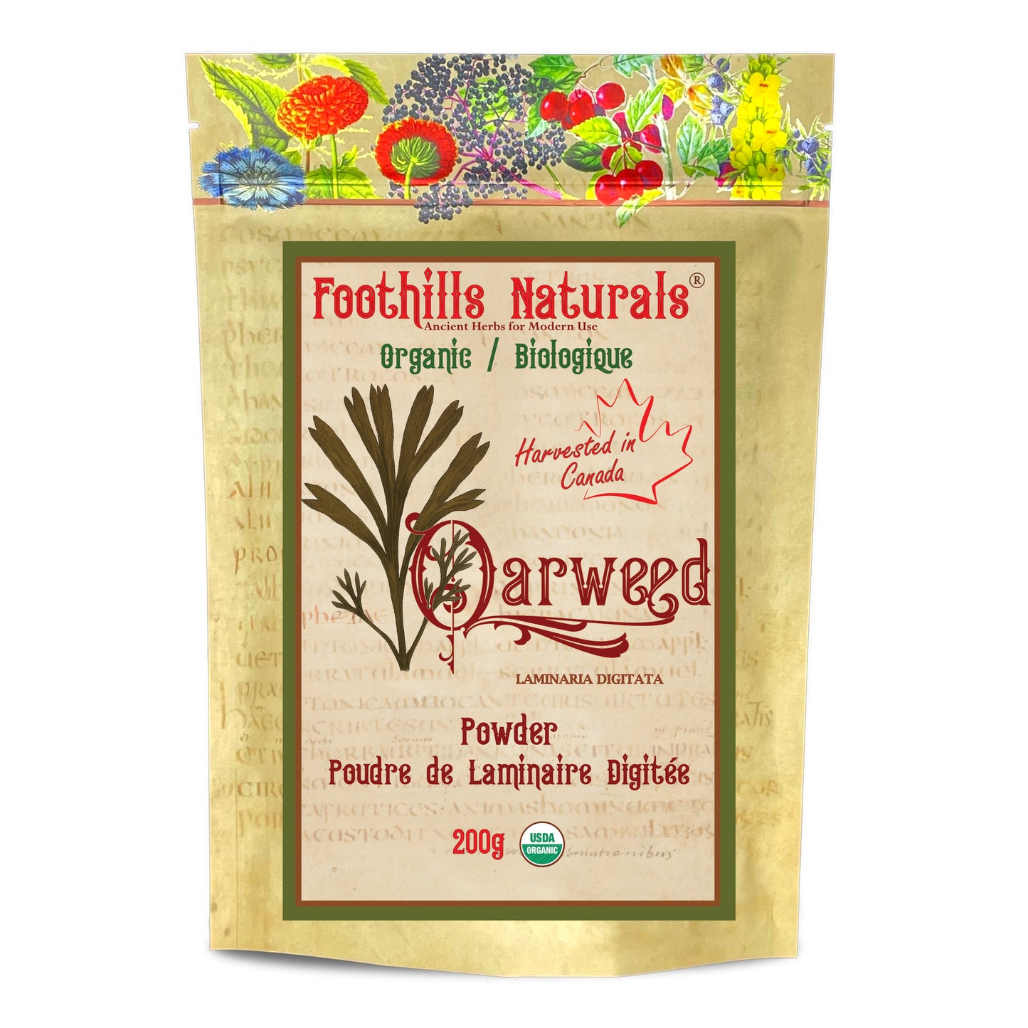 Organic Oarweed Powder (Laminaria digitata) – Finely Ground Sea Vegetable Powder for Culinary Use